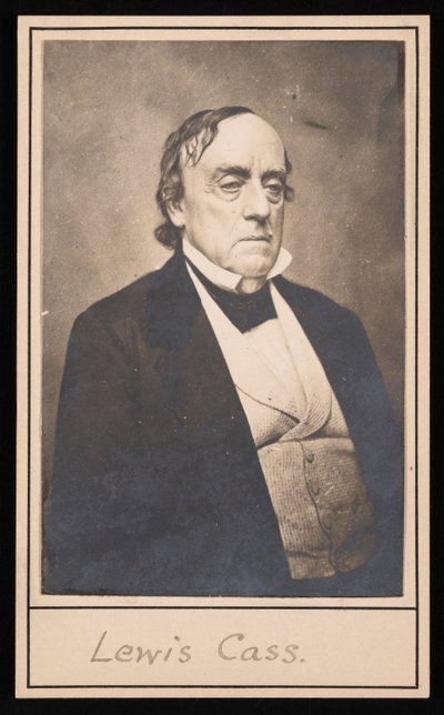 Ritratto di Lewis Cass 1782-1866, prima del 1866 da Unbekannt
