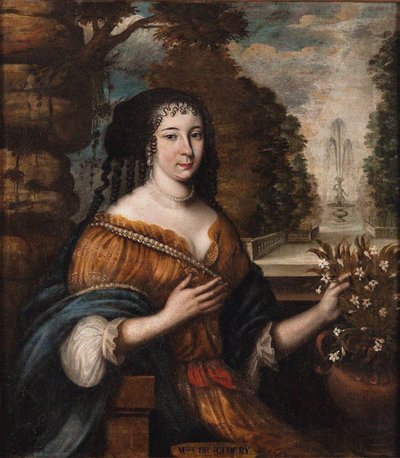 Ritratto di Madeleine de Scudéry 1607-1701, XVII secolo da Unbekannt