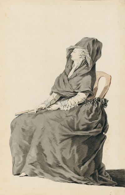 Ritratto di Maria Antonietta durante il suo processo, 1793 da Unbekannt