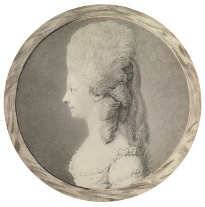 Ritratto di Maria Luisa di Savoia 1749-1792, Principessa di Lamballe, Seconda Metà del XVIII secolo da Unbekannt
