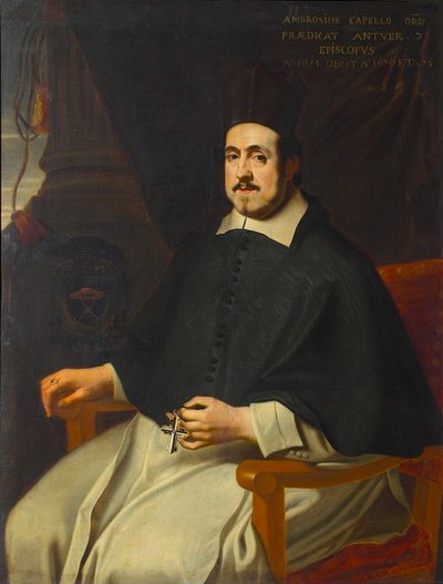 Ritratto di Marius Ambrosius Capello 1597-1676, vescovo di Anversa, 1659 da Unbekannt