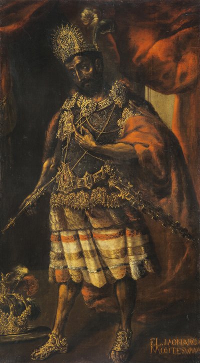 Ritratto di Moctezuma II, XVII secolo da Unbekannt
