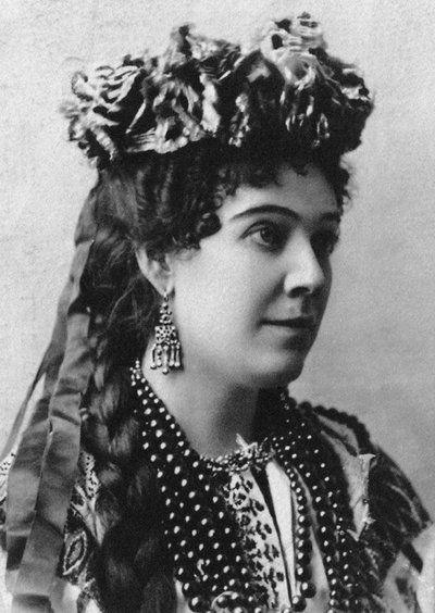 Ritratto di Nadezhda Ivanovna Zabela-Vrubel, 1868-1913, 1898 da Unbekannt