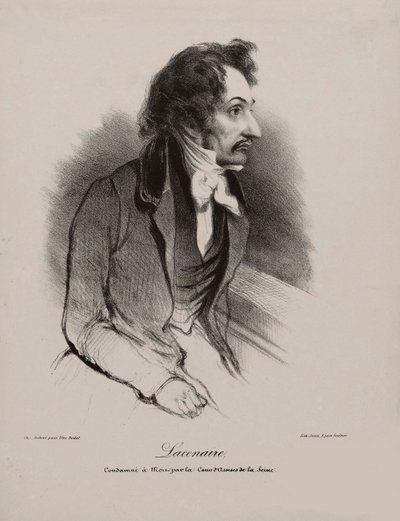 Ritratto di Pierre-François Lacenaire da Unbekannt