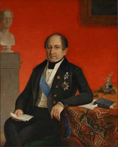 Ritratto del principe Alexander Nikolayevich Golitsyn 1773-1844, tra il 1826 e il 1834 da Unbekannt