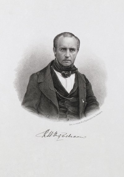 Ritratto del Principe Vladimir Fyodorovich Odoyevsky 1803-1869, c. 1874 da Unbekannt