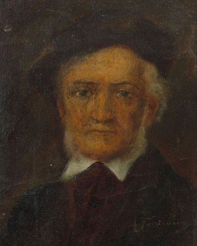 Ritratto di Richard Wagner 1813-1883, seconda metà del XIX sec. da Unbekannt
