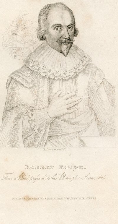 Ritratto di Robert Fludd 1574-1637, 1626 da Unbekannt