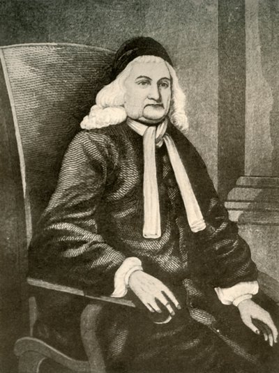 Ritratto di Samuel Sewall, con parrucca e lungo cappotto, c1700-1720, 1937 da Unbekannt