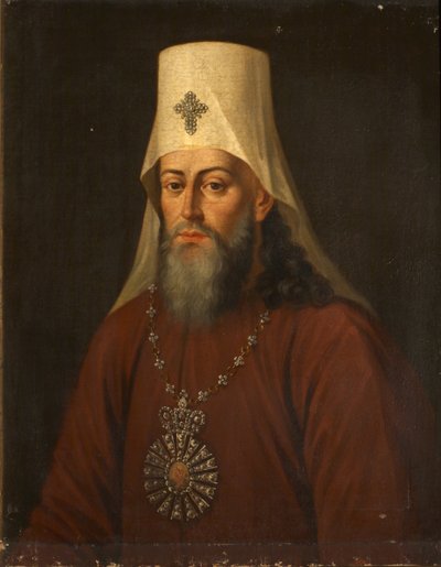 Ritratto di Samuil Myslavsky 1731-1796, Metropolita di Kiev e Galizia, 1812 da Unbekannt