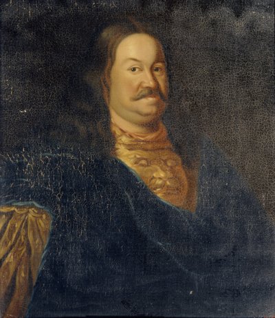 Ritratto del senatore principe Yakov Fyodorovich Dolgorukov 1639-1720, inizio XVIII secolo da Unbekannt