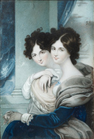 Ritratto delle sorelle principesse Anna Petrovna 1777-1805 ed Ekaterina Petrovna 1783-1830 Lopukhin da Unbekannt