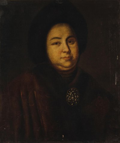 Ritratto della zarina Evdokiya Feodorovna Lopukhina 1669-1731, moglie dello zar Pietro I di Russia da Unbekannt