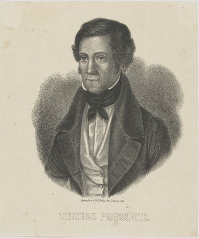 Ritratto di Vincenz Priessnitz 1799-1851, c. 1840 da Unbekannt