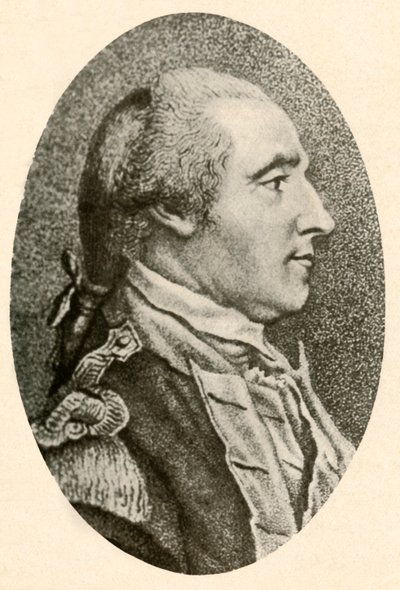 Ritratto di Washington, disegnato dal vivo, con capelli in coda di maiale, c1770, 1937 da Unbekannt