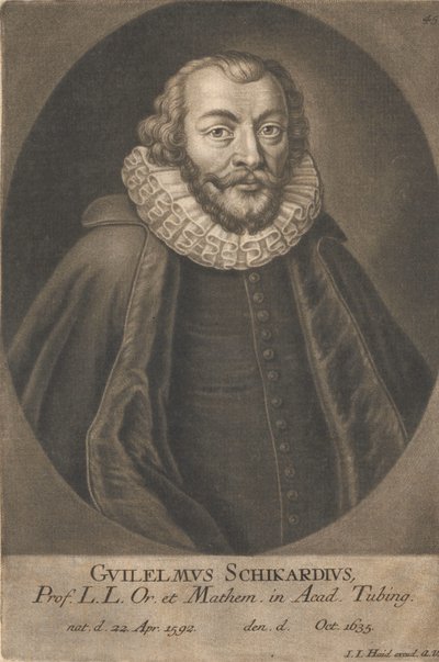 Ritratto di Wilhelm Schickard 1592-1635 da Unbekannt