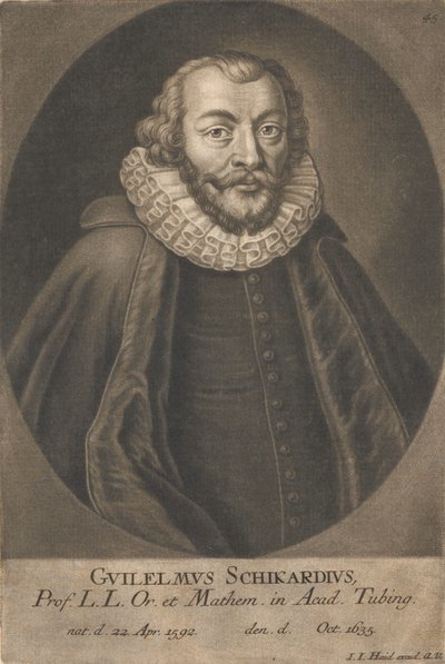 Ritratto di Wilhelm Schickard 1592-1635 da Unbekannt