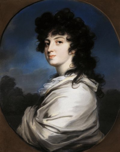 Ritratto di Yekaterina Bakunina 1777-1846, c. 1810 da Unbekannt