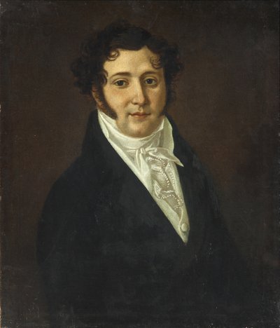 Ritratto di Yuri Petrovich Lermontov 1787-1831, primo quarto del XIX secolo da Unbekannt