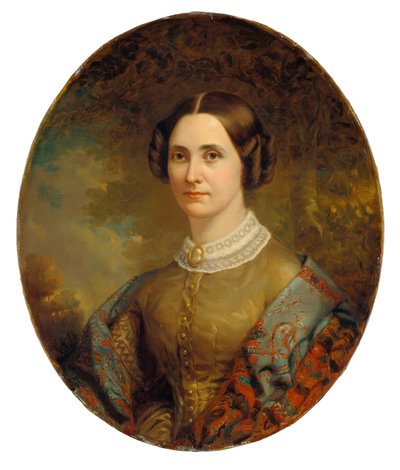 Ritratto di una signora, c. 1855-1860 da Unbekannt
