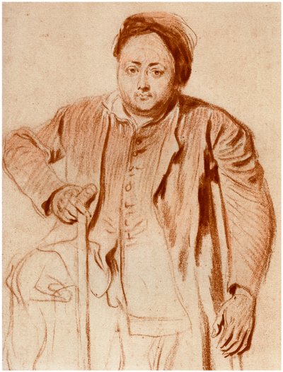 Ritratto di un uomo con le stampelle, c1710 da Unbekannt