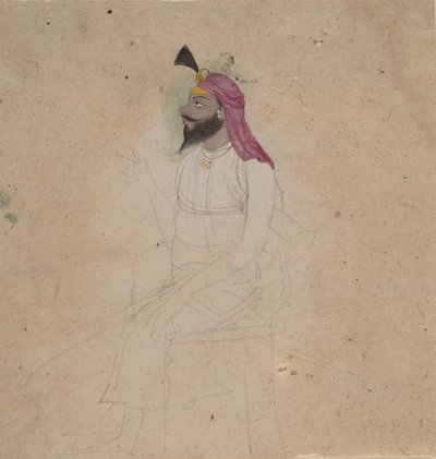 Ritratto di un Nobile Sikh, inizio del 19° secolo da Unbekannt