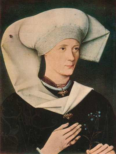 Ritratto di una donna della famiglia Hofer, 1470, 1909 da Unbekannt