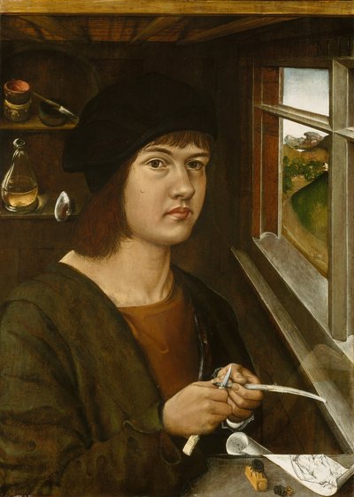 Ritratto di un giovane artista, c. 1500 da Unbekannt