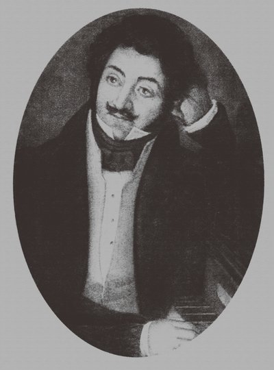 Ritratto del compositore Alexander Aleksandrovich Alyabyev 1787-1851, 1810s da Unbekannt