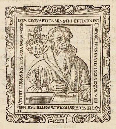 Ritratto del compositore Leonhard Paminger da Unbekannt