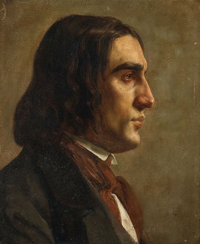 Ritratto del compositore Robert Schumann 1810-1856, c. 1840 da Unbekannt
