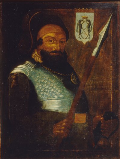Ritratto del leader dei Cosacchi, Conquistatore della Siberia Yermak Timopheyevich -1585, inizio XVIII secolo da Unbekannt