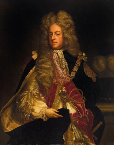 Ritratto del re Giorgio I di Gran Bretagna 1660-1727, primo terzo del XVIII sec. da Unbekannt