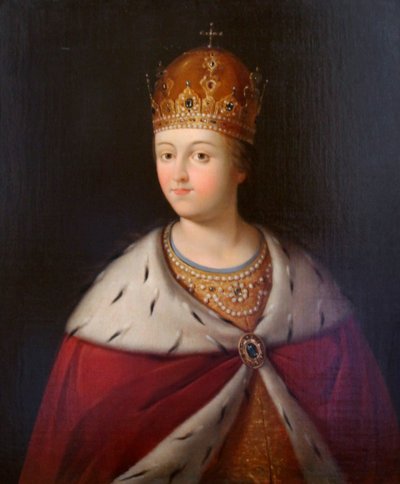 Ritratto della reggente Sofia Alekseyevna da Unbekannt