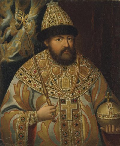 Ritratto dello Zar Alessio I Michajlovič di Russia 1629-1676, fine XVIII secolo da Unbekannt