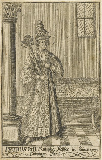 Ritratto dello Zar Pietro II di Russia, ca 1730 da Unbekannt
