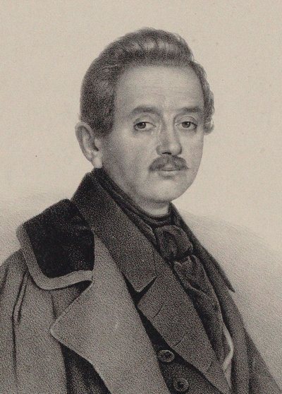 Ritratto del compositore Alexei Fyodorovich Lvov 1798-1870 da Unbekannt