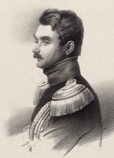 Ritratto del compositore Alexei Fyodorovich Lvov 1798-1870 da Unbekannt