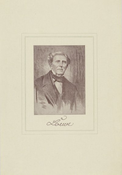 Ritratto del compositore Carl Loewe da Unbekannt