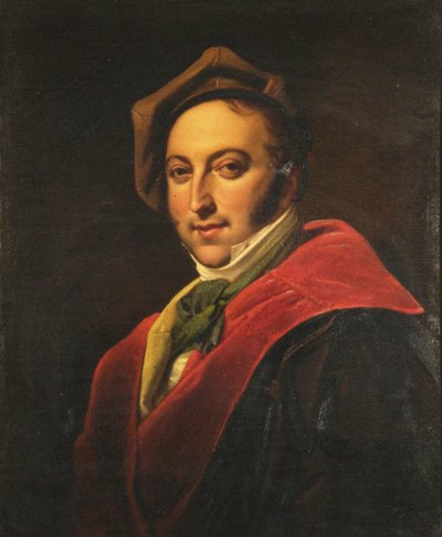 Ritratto del compositore Gioachino Antonio Rossini da Unbekannt
