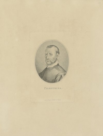 Ritratto del compositore Giovanni Pierluigi da Palestrina da Unbekannt
