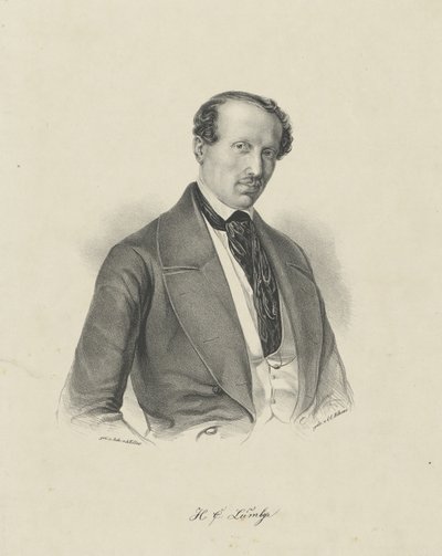 Ritratto del compositore Hans Christian Lumbye 1810-1874, c. 1850 da Unbekannt