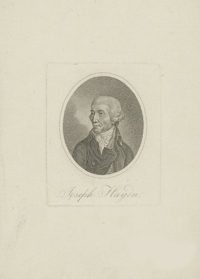 Ritratto del compositore Joseph Haydn da Unbekannt