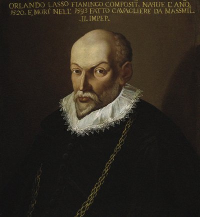 Ritratto del compositore Roland de Lassus 1532-1594 da Unbekannt