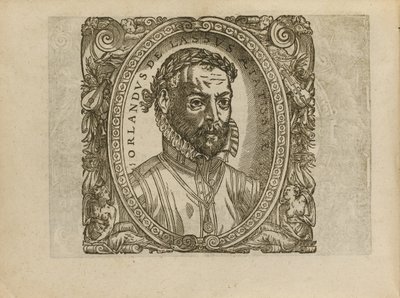 Ritratto del compositore Roland de Lassus 1532-1594, 1560 da Unbekannt