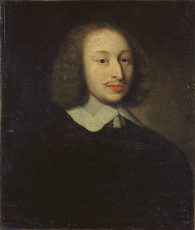 Ritratto del filosofo Blaise Pascal (1623-1662, ca. 1650) da Unbekannt