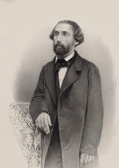 Ritratto del pianista e compositore Julius Schulhoff 1825-1898, 1860 da Unbekannt