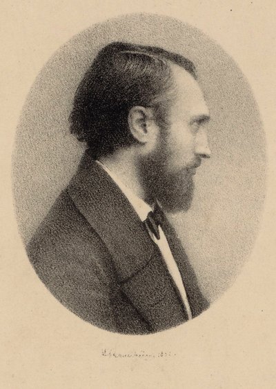 Ritratto del pianista e compositore Louis Lacombe 1818-1884 da Unbekannt