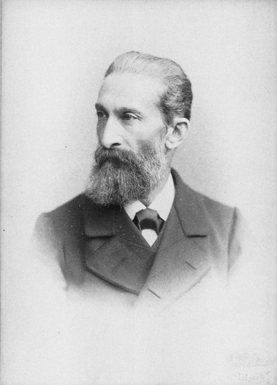 Ritratto del pianista e compositore Salomon Jadassohn 1831-1902 da Unbekannt