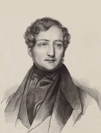 Ritratto del pianista e compositore Sigismund Thalberg 1812-1871 da Unbekannt
